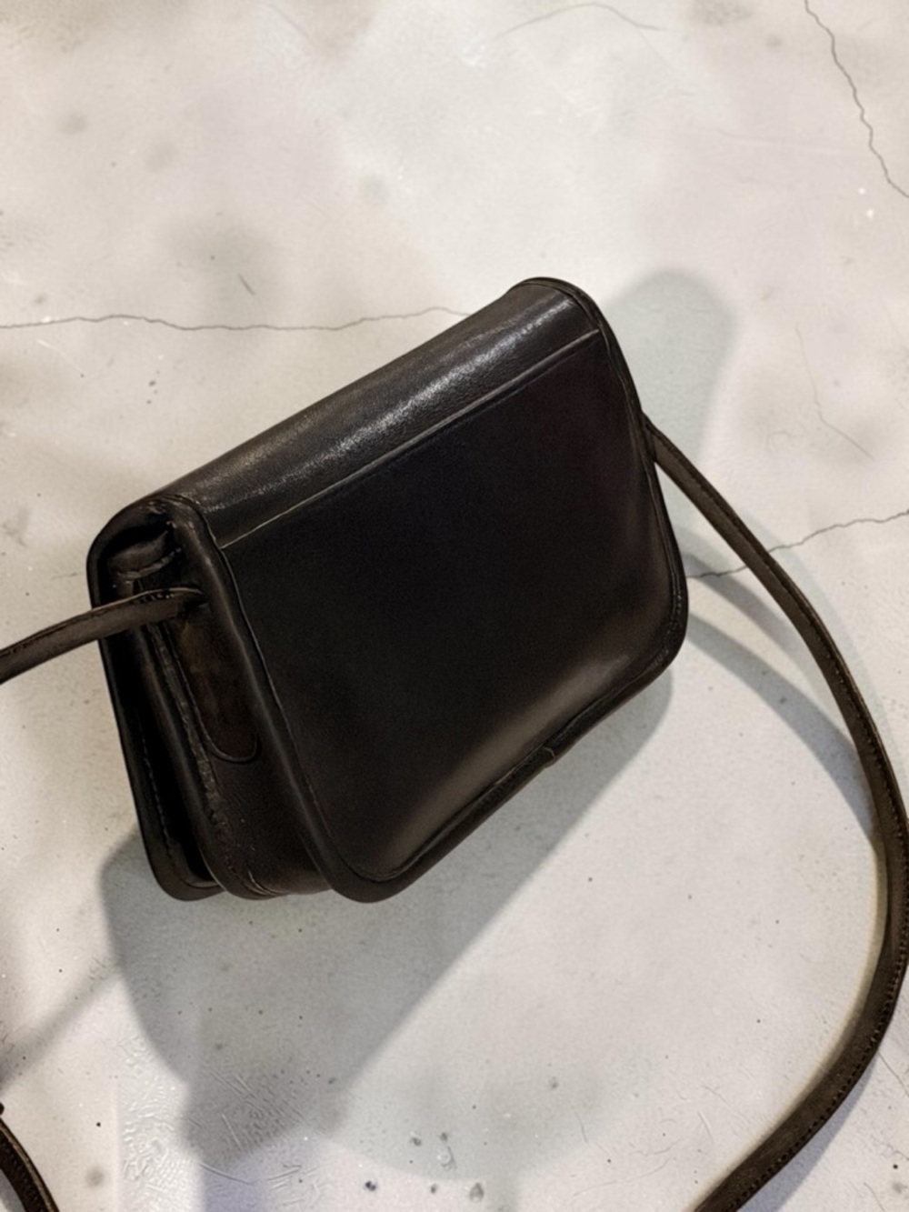 Rare Vintage Coach 7040 Convertible Bag Black Glove Tanned Leather NYC USA - Picture 3 of 16